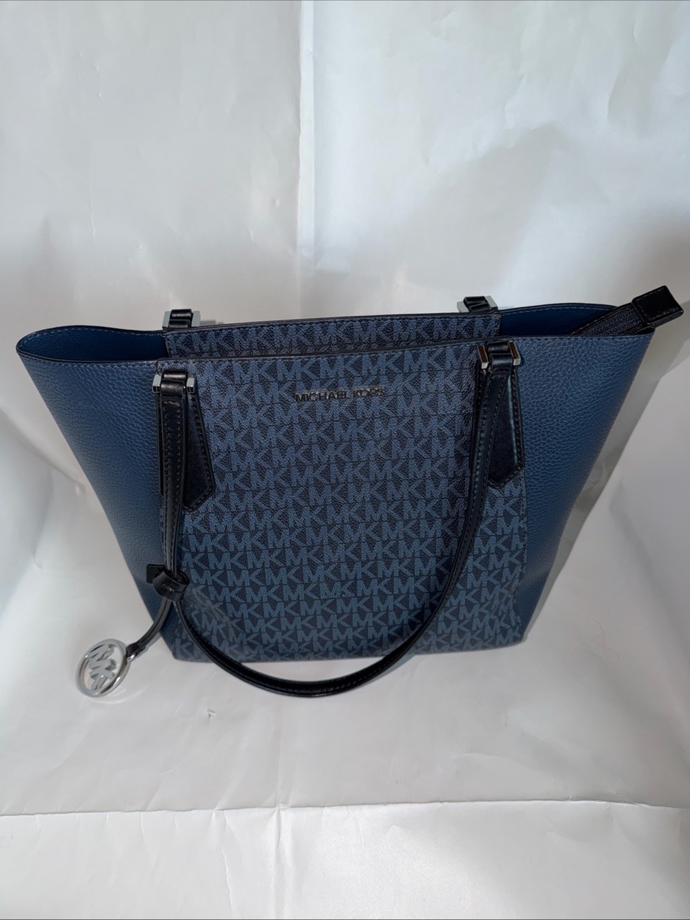Michael Kors Navy and Black Signature Tote